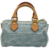 ルイ・ヴィトン LOUIS VUITTON ナノ・スピーディ M11212 ブルー デニム レディース ショルダーバッグ