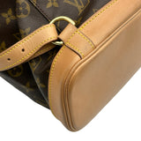 ルイ・ヴィトン LOUIS VUITTON モンスリGM M51135 ブラウン モノグラムキャンバス レディース リュック・デイパック