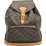 ルイ・ヴィトン LOUIS VUITTON モンスリGM M51135 ブラウン モノグラムキャンバス レディース リュック・デイパック
