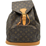 ルイ・ヴィトン LOUIS VUITTON モンスリGM M51135 ブラウン モノグラムキャンバス レディース リュック・デイパック