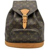 ルイ・ヴィトン LOUIS VUITTON モンスリMM M51136 ブラウン モノグラム・キャンバス レディース リュック・デイパック