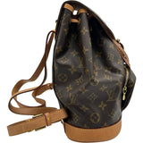 ルイ・ヴィトン LOUIS VUITTON モンスリMM M51136 ブラウン モノグラムキャンバス レディース リュック・デイパック