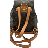 ルイ・ヴィトン LOUIS VUITTON モンスリMM M51136 ブラウン モノグラムキャンバス レディース リュック・デイパック