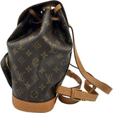 ルイ・ヴィトン LOUIS VUITTON モンスリMM M51136 ブラウン モノグラムキャンバス レディース リュック・デイパック