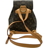ルイ・ヴィトン LOUIS VUITTON モンスリMM M51136 ブラウン モノグラムキャンバス レディース リュック・デイパック
