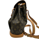 ルイ・ヴィトン LOUIS VUITTON モンスリMM M51136 ブラウン モノグラムキャンバス レディース リュック・デイパック