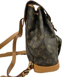 ルイ・ヴィトン LOUIS VUITTON モンスリMM M51136 ブラウン モノグラムキャンバス レディース リュック・デイパック
