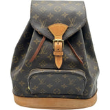 ルイ・ヴィトン LOUIS VUITTON モンスリMM M51136 ブラウン モノグラムキャンバス レディース リュック・デイパック
