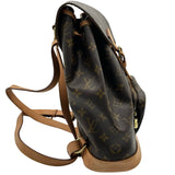 ルイ・ヴィトン LOUIS VUITTON モンスリMM M51136 ブラウン モノグラムキャンバス レディース リュック・デイパック