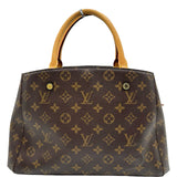 ルイ・ヴィトン LOUIS VUITTON モンテーニュMM M41056 ブラウン モノグラムキャンバス レディース ショルダーバッグ