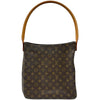 ルイ・ヴィトン LOUIS VUITTON ルーピングGM M51145 ブラウン モノグラムキャンバス レディース ショルダーバッグ