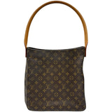 ルイ・ヴィトン LOUIS VUITTON ルーピングGM M51145 ブラウン モノグラムキャンバス レディース ショルダーバッグ