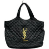 サンローラン SAINT LAURENT イカールマキシショッピングバッグ 698651 ブラック レザー レディース ショルダーバッグ