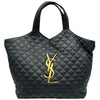 サンローラン SAINT LAURENT イカール マキシ ショッピング 698651 ブラック レザー レディース トートバッグ