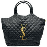 サンローラン SAINT LAURENT イカール マキシショッピング 698651 ブラック ラムスキン レディース トートバッグ
