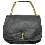 サンローラン SAINT LAURENT ジェイミー 4.3 ラージ 742431 ブラック レザー レディース ショルダーバッグ