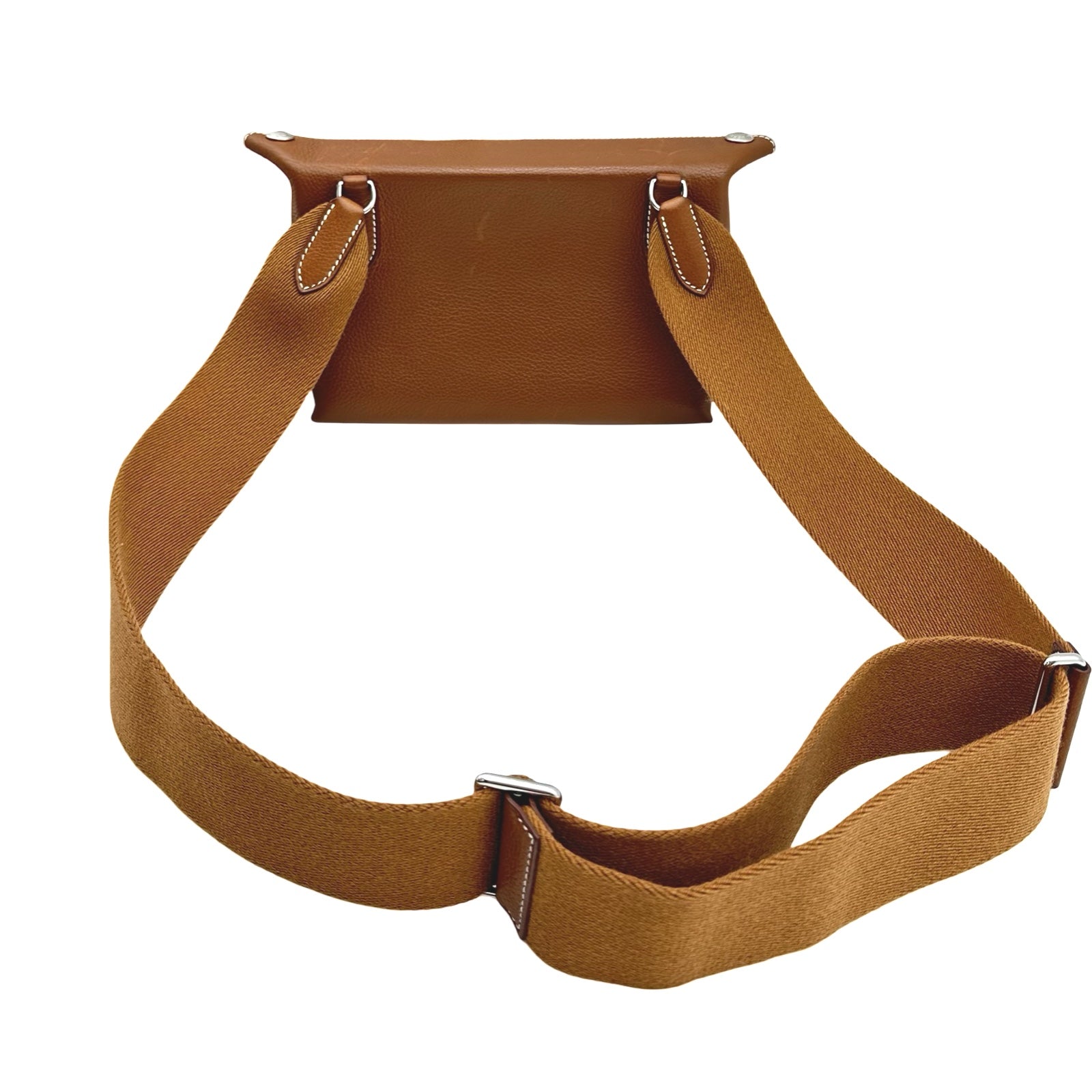 エルメス HERMES ヴィドポッシュ W刻印 ブラウン シルバー金具