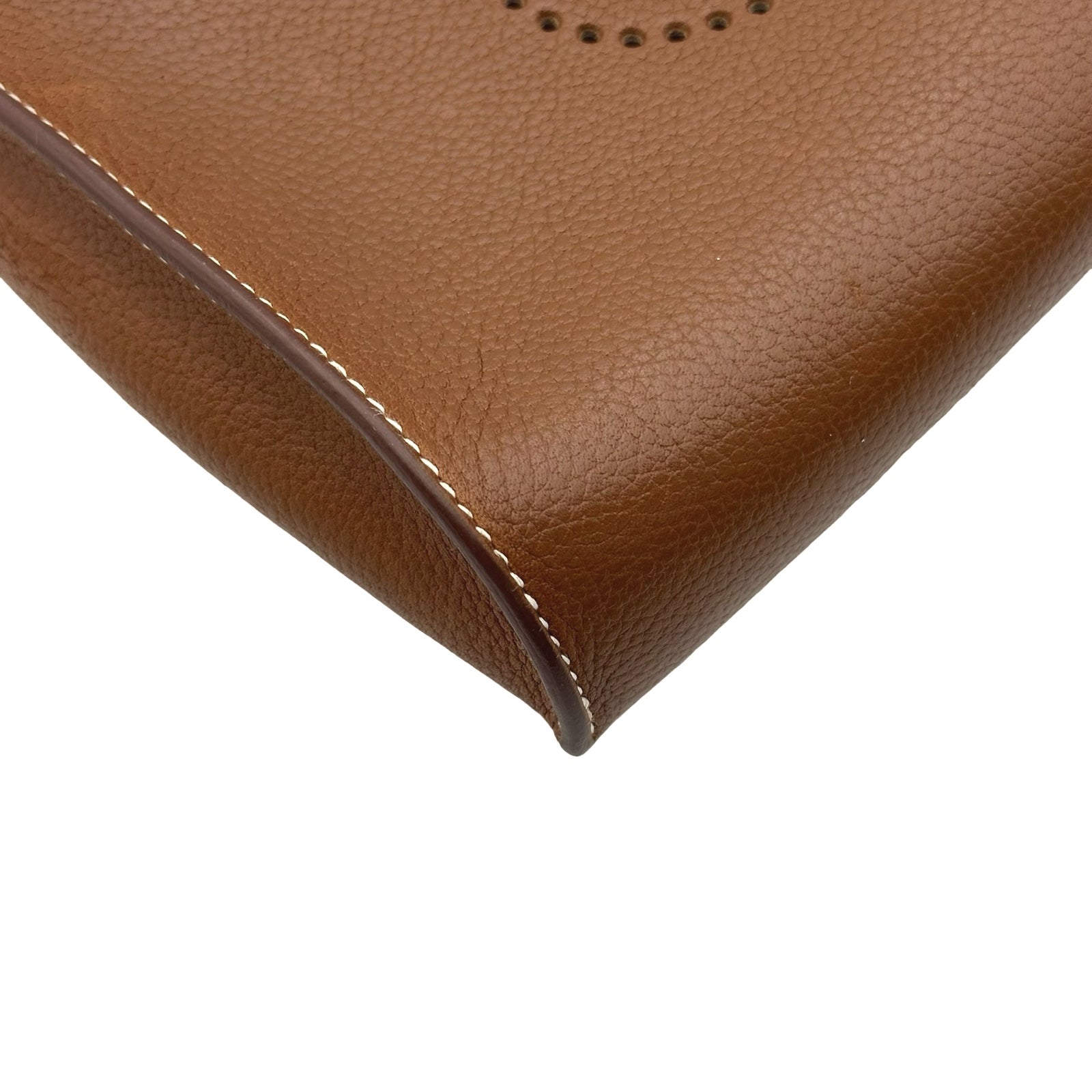 エルメス HERMES ヴィドポッシュ W刻印 ブラウン シルバー金具