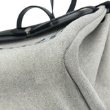 エルメス HERMES エールバッグジップ50 キャビン K刻印 ブラック シルバー金具 トワル レディース ショルダーバッグ