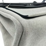 エルメス HERMES エールバッグジップ50 キャビン K刻印 ブラック シルバー金具 トワル レディース ショルダーバッグ