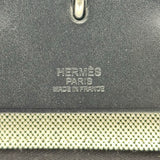 エルメス HERMES エールバッグジップ50 キャビン K刻印 ブラック シルバー金具 トワル レディース ショルダーバッグ