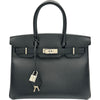 エルメス HERMES バーキン30 U刻印 ブラック シルバー金具 エプソン レディース ハンドバッグ