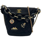 シャネル CHANEL パリハンブルクチェーンショルダーバッグ A57868 26番台 ブラック ゴールド金具 メティエダール/ウール レディース ショルダーバッグ