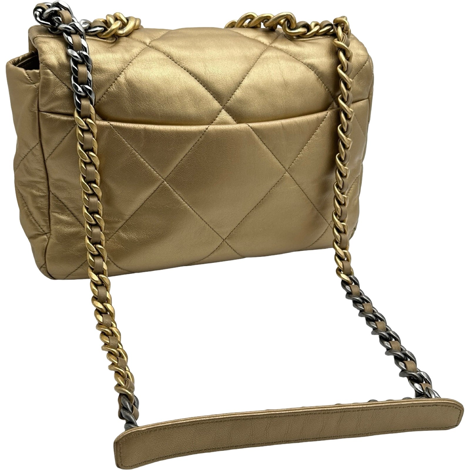 シャネル CHANEL シャネル19 バッグ AS1160 30番台 ゴールド ゴールド
