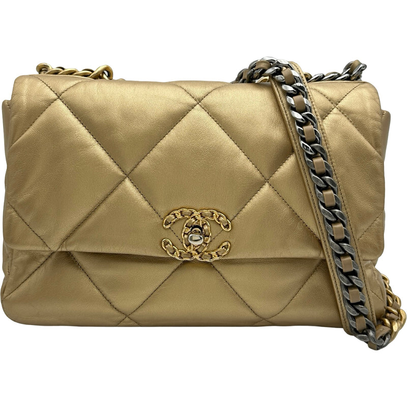 シャネル CHANEL シャネル19 バッグ AS1160 30番台 ゴールド ゴールド