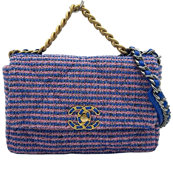 シャネル CHANEL CHANEL 19バッグ AS1180 ピンク/ブルー シルバー