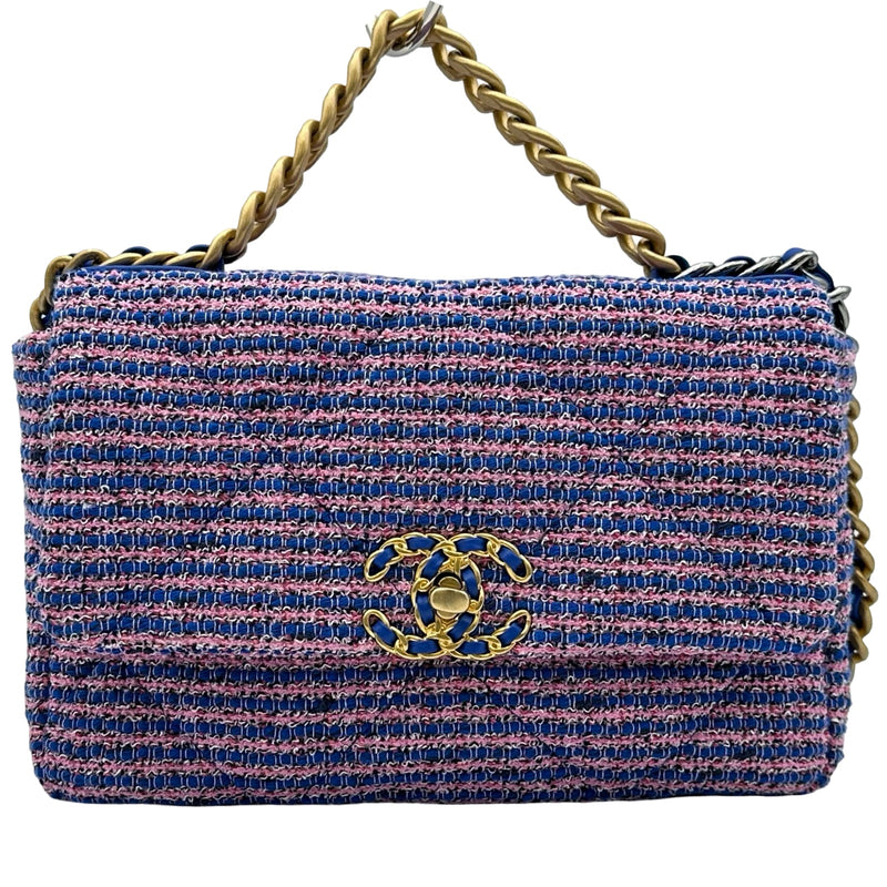 シャネル CHANEL CHANEL 19バッグ AS1180 ピンク/ブルー シルバー