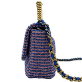 シャネル CHANEL CHANEL 19バッグ AS1180 ピンク/ブルー シルバー/ゴールド金具 ツイード レディース ショルダーバッグ