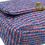 シャネル CHANEL CHANEL 19バッグ AS1180 ピンク/ブルー シルバー/ゴールド金具 ツイード レディース ショルダーバッグ