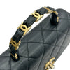 シャネル CHANEL マトラッセトップハンドルショルダーバッグ AS2478 31番台 ブラック ゴールド金具 ラムスキン レディース ショルダーバッグ