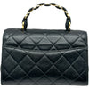 シャネル CHANEL マトラッセトップハンドルショルダーバッグ AS2478 31番台 ブラック ゴールド金具 ラムスキン レディース ショルダーバッグ