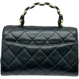 シャネル CHANEL マトラッセトップハンドルショルダーバッグ AS2478 31番台 ブラック ゴールド金具 ラムスキン レディース ショルダーバッグ