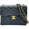 シャネル CHANEL ミニマトラッセ18 A01115 8番台 ブラック ゴールド金具 キャビアスキン レディース ショルダーバッグ