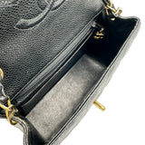 シャネル CHANEL ミニマトラッセ18 A01115 8番台 ブラック ゴールド金具 キャビアスキン レディース ショルダーバッグ