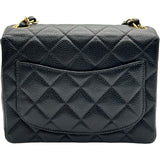 シャネル CHANEL ミニマトラッセ18 A01115 8番台 ブラック ゴールド金具 キャビアスキン レディース ショルダーバッグ