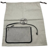 エルメス HERMES エールバッグジップPM D刻印 ブラック シルバー金具 トワルアッシュ/ベルリエンヌ レディース ショルダーバッグ