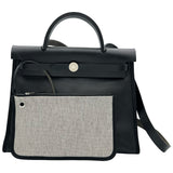 エルメス HERMES エールバッグジップPM D刻印 ブラック シルバー金具 トワルアッシュ/ベルリエンヌ レディース ショルダーバッグ
