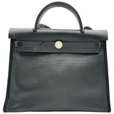 エルメス HERMES エールバッグジップPM D刻印 ブラック シルバー金具 トワルアッシュ/ベルリエンヌ レディース ショルダーバッグ
