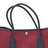 エルメス HERMES ガーデンパーティPM B刻印 レッド シルバー金具 トワル レディース トートバッグ