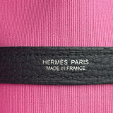 エルメス HERMES ガーデンパーティPM B刻印 レッド シルバー金具 トワル レディース トートバッグ