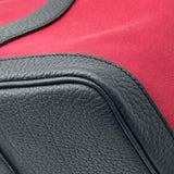 エルメス HERMES ガーデンパーティPM B刻印 レッド シルバー金具 トワル レディース トートバッグ