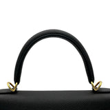 エルメス HERMES ケリー25 外縫い G刻印 ブラック ゴールド金具 エプソン レディース ショルダーバッグ