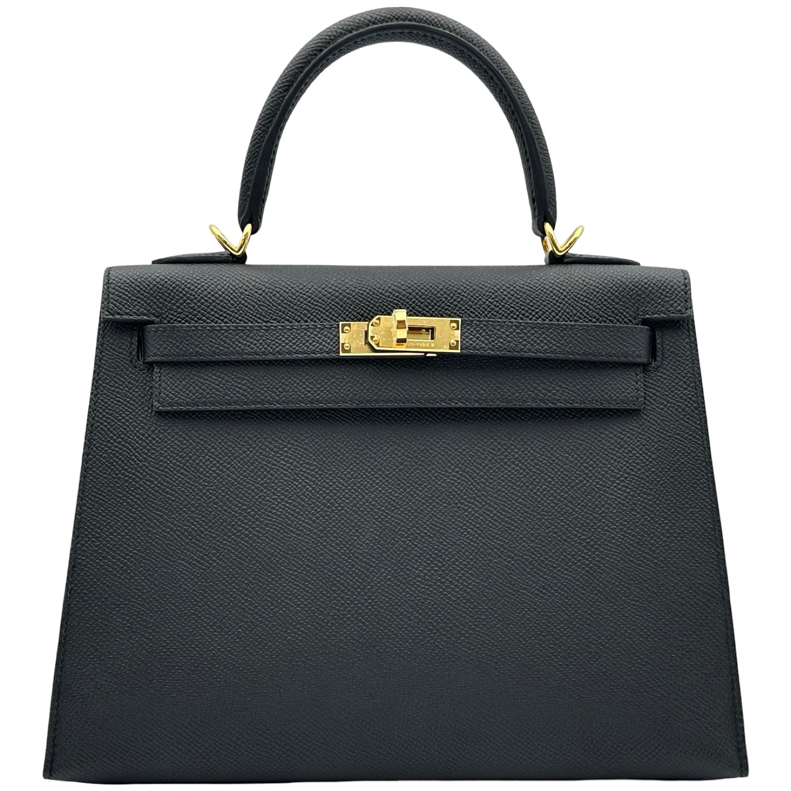 エルメス HERMES ケリー25 外縫い G刻印 ブラック ゴールド金具