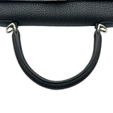 エルメス HERMES ケリー25 内縫い G刻印 ブラック シルバー金具 トゴ レディース ショルダーバッグ