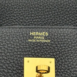 エルメス HERMES バーキン35 K刻印 ブラック ゴールド金具 トゴ ユニセックス ハンドバッグ