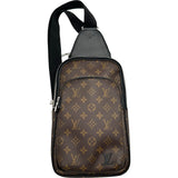 ルイ・ヴィトン LOUIS VUITTON アヴェニュー・スリングバッグ M46327 ブラウン モノグラム・マカサー メンズ ショルダーバッグ